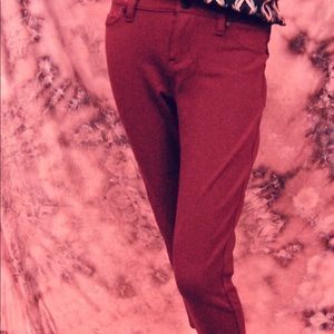 Liverpool Jeans Company Burgundy Stretch Pants